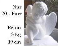 Angel - chiffre en béton blanc ou naturel.