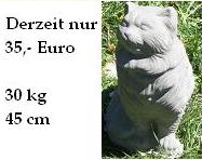 Longue de sculpture de chat de cheveux fait de béton. Maintenant seulement 35, - €. 