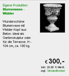 Blumenvase aus Beton